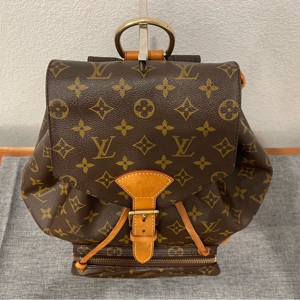 06. Louis Vuitton Montsouris leather backpack GM - Picture 3 of 16
